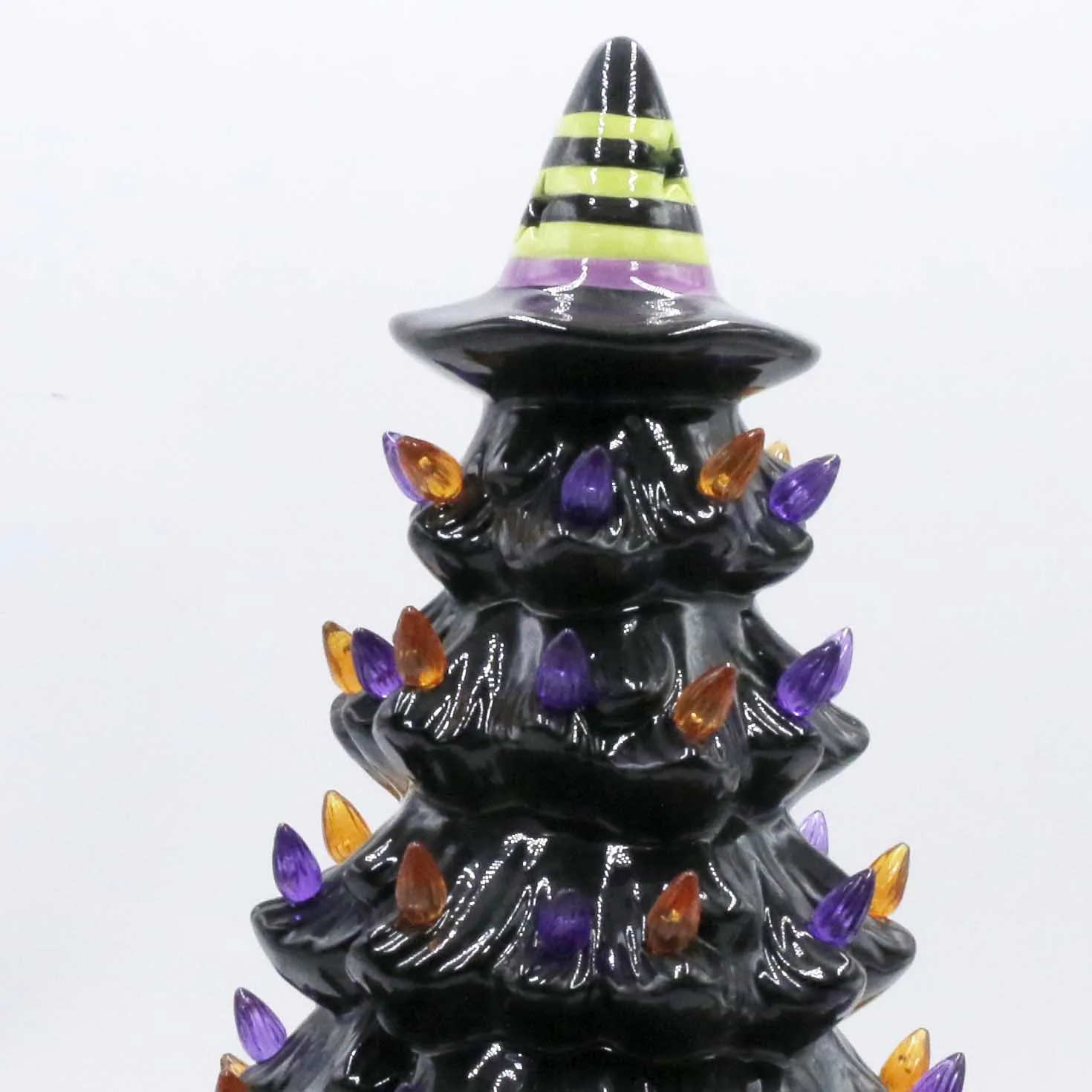 Питание от сети, красочные светящиеся бусины, Настольная подсветка, керамическая Рождественская елка