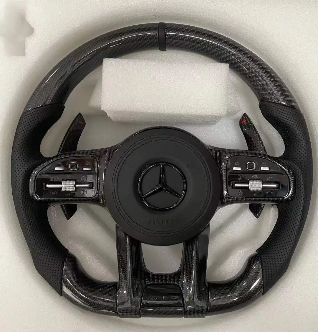 AMG Steering wheel for Mercedes-Benz AMG GT W190 C190 W205 C205 W166 W167 W177 W213 W217 C217 W222 W223 W253 W257 W292 W463 W464