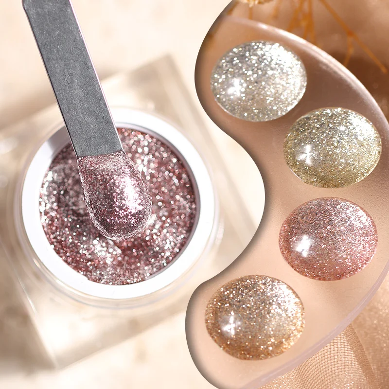 HS Private Label 4 Colors Soak Off UV Gel Shiny High Density Platinum Gel Polish