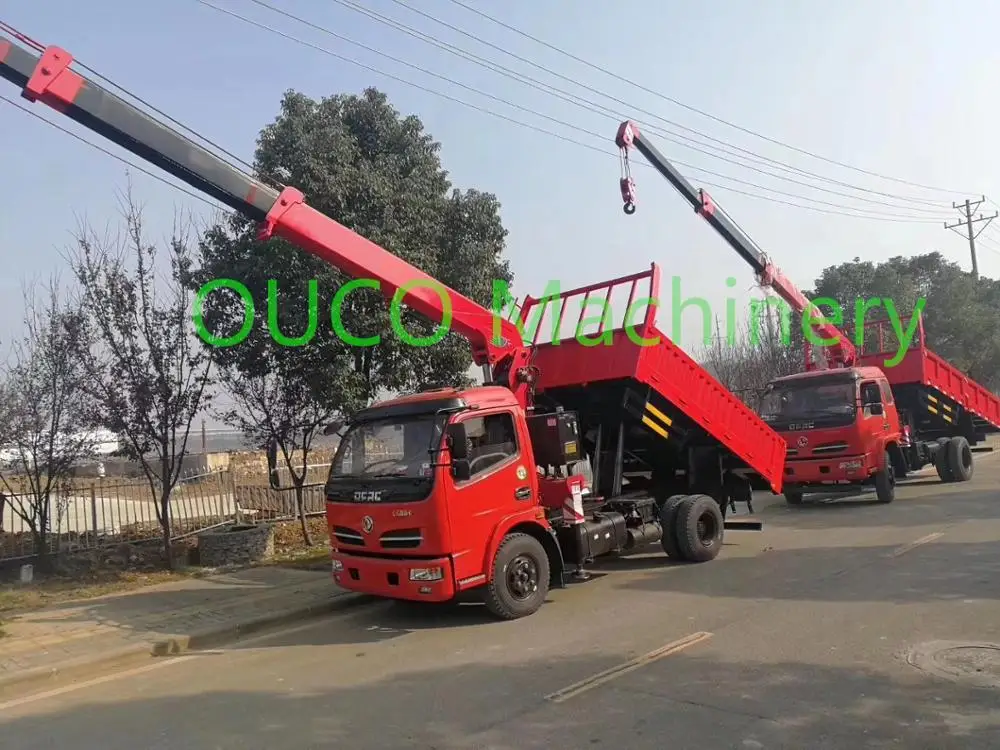 
4 ton truck mounted crane hydraulic crane slewing jib crane 