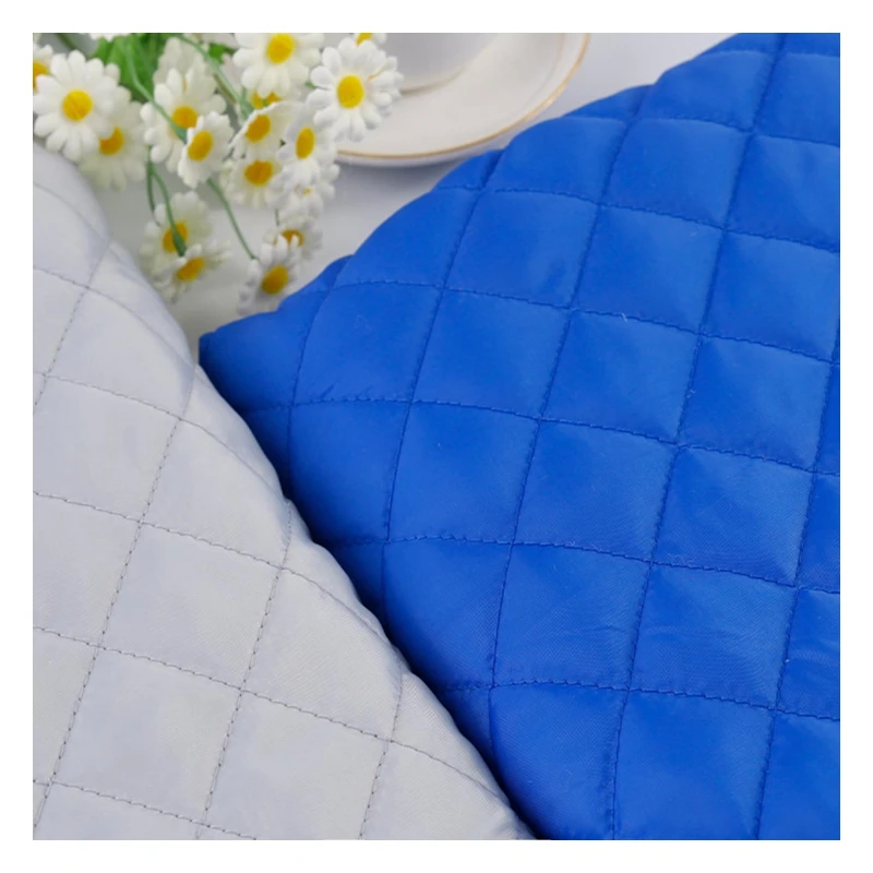 high quality winter jacket material diamond quilted lining fabric for winter coat