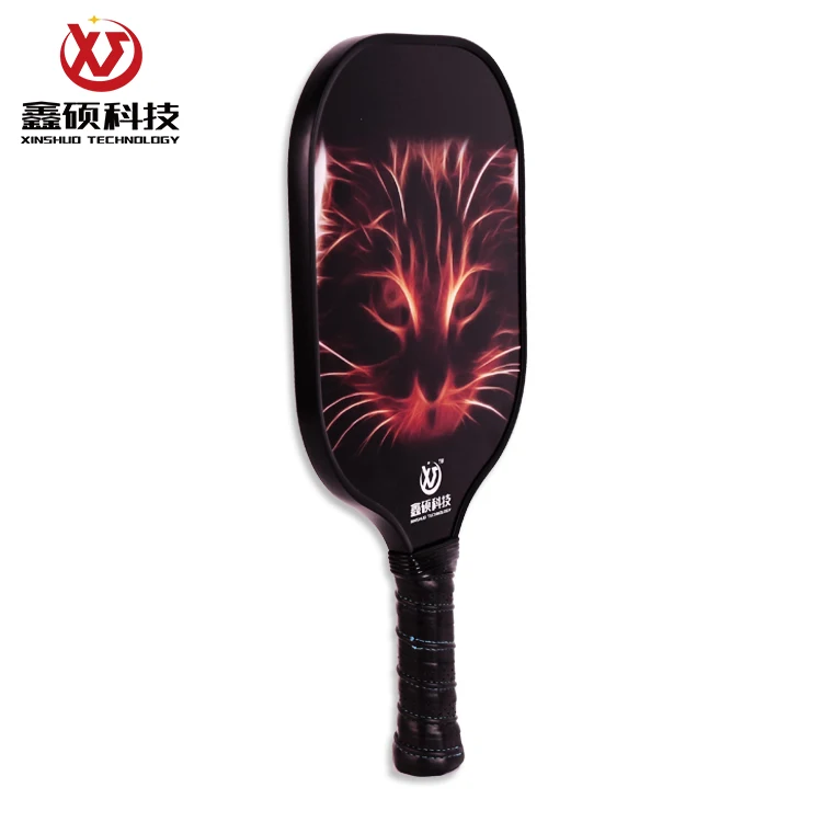 High Quality Glass Surface  Composite Core Pickleball Long Pickleball Paddle Surface