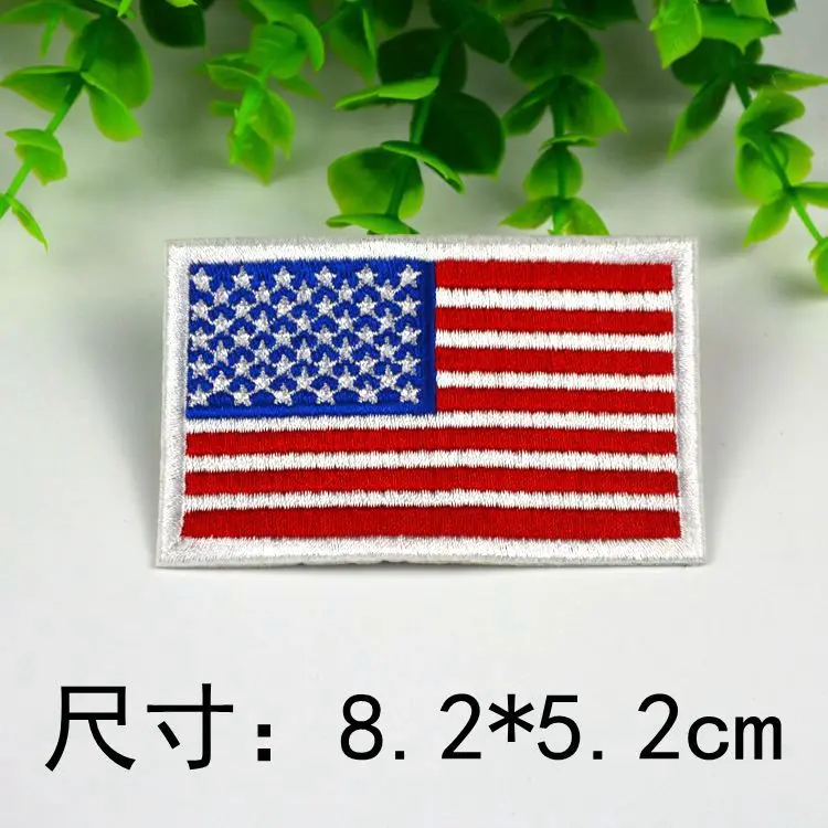 
flag patch sticker, magic sticker, adhesive fabric flag labels 