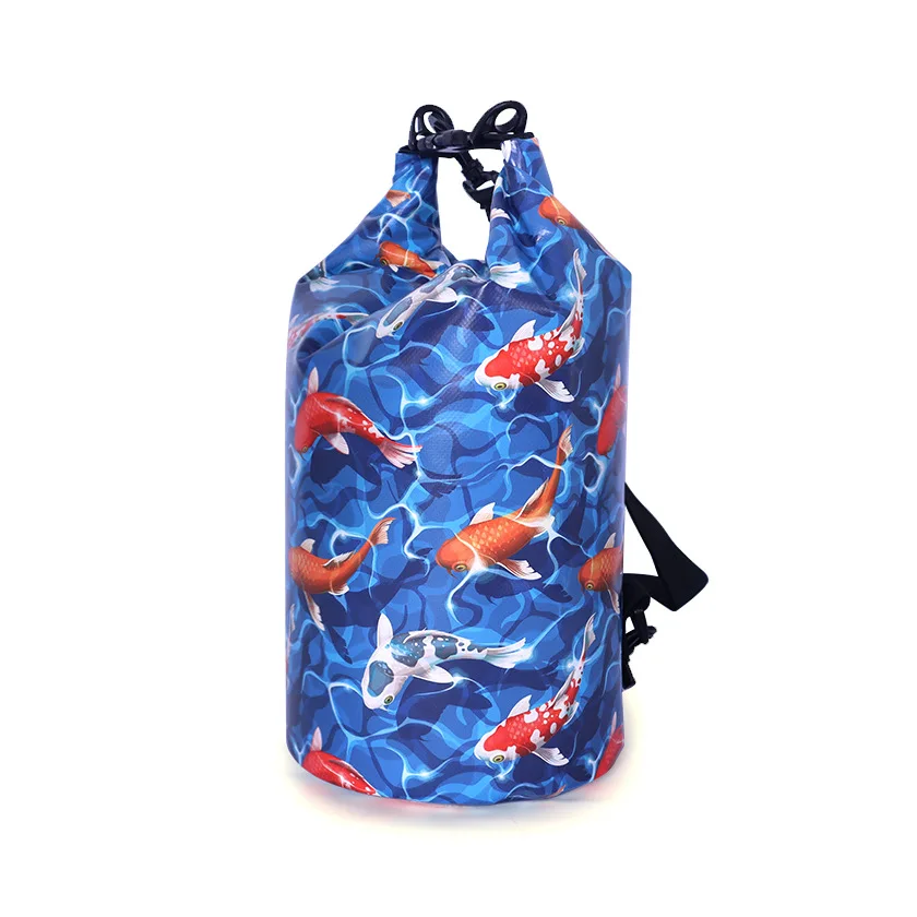 OEM Waterproof Dry Bag Customization Cylinder Anchor Backpack Ocean Pack Sack 2L 3L 5L 10L 20L 30L for Kayaking Outdoor Camping