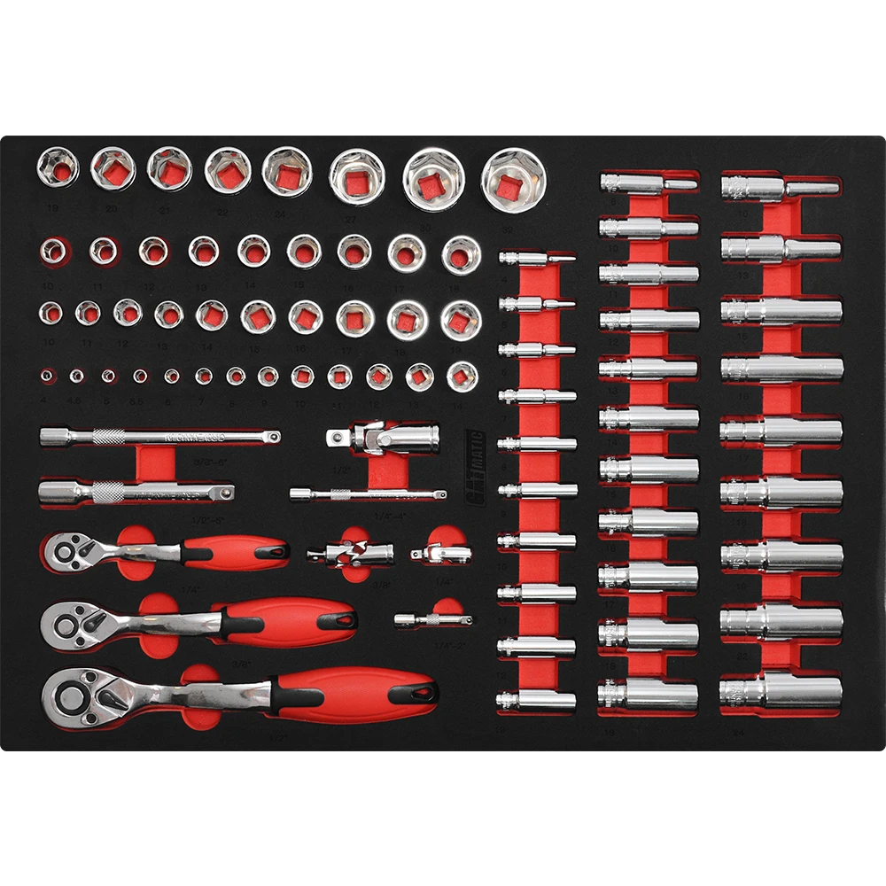Custom 233 PCS 7 Drawers Steel Workbench With Tool Carts Trolley Tool Set Tools Cabinet Storages For Truck