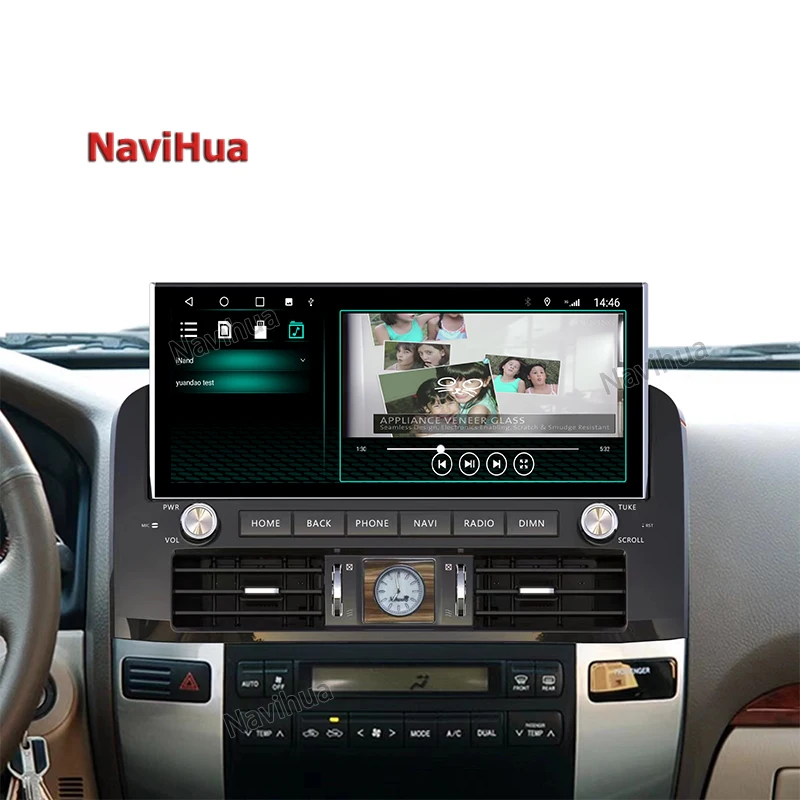 NAVUHUA 12.3 Inch Multimedia Video Player Touch Screen Android 10 Car Radio for Toyota Land Cruiser Prado 150 Prado 2018 - 2020
