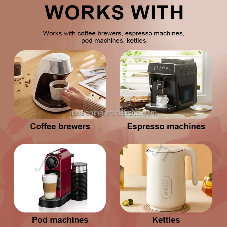 Removes limescale for coffee maker biodegradable and phosphate free coffee machine descale powder