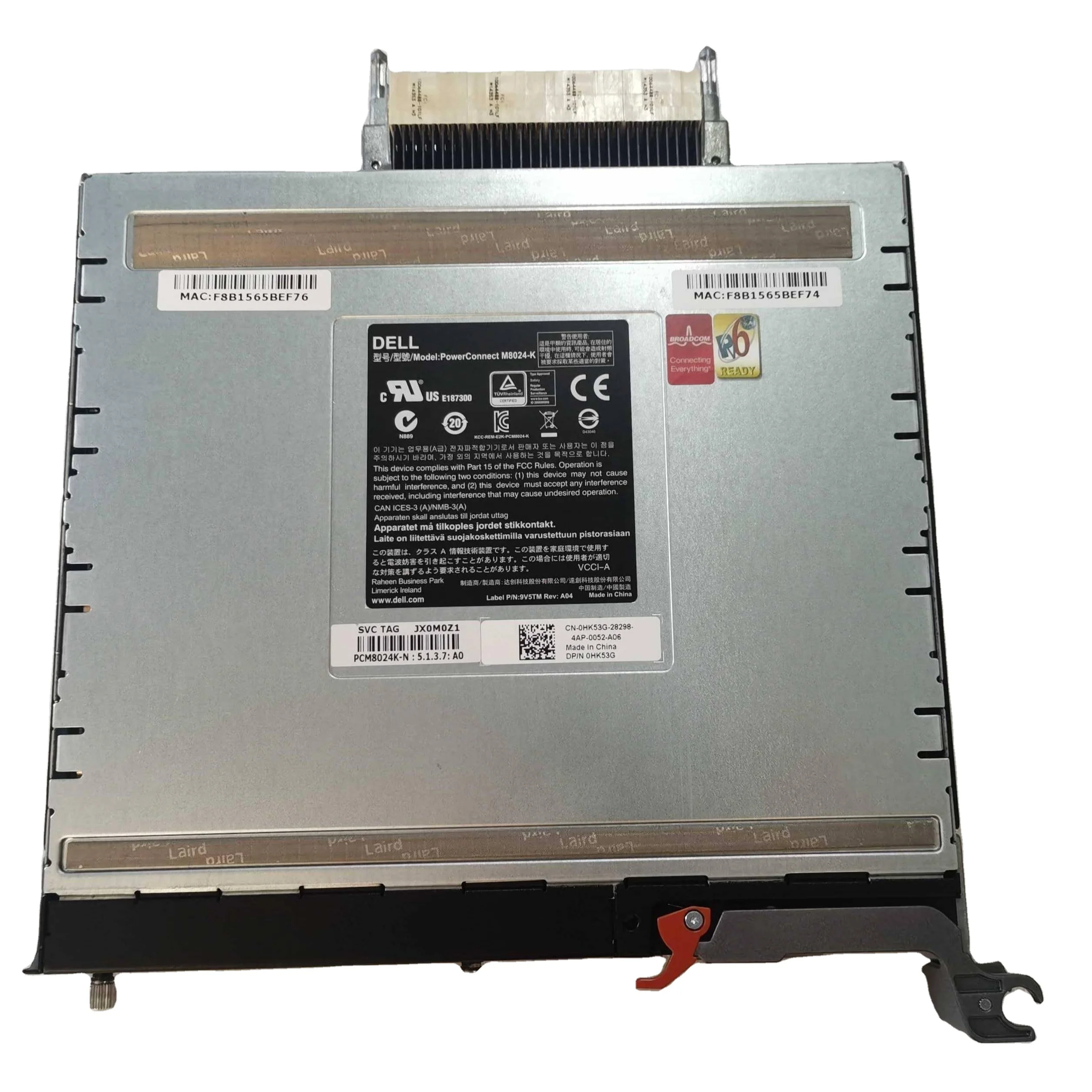 0YX4X6 10GBe Blade Switch 0HK53G 09NP48 07WKF9 for Dell PowerConnect M8024-K M1000E