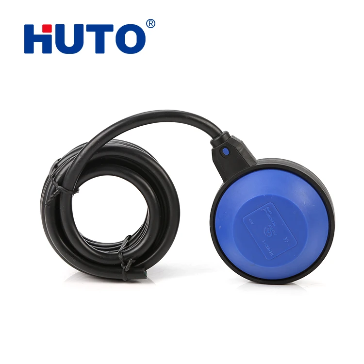 adjustable float switch pvc/rubber 10m cable float level switch for water treatment
