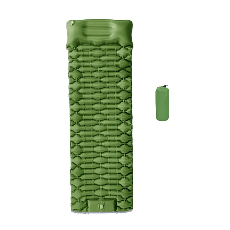 Custom Ultralight TPU Inflatable Air Mattress Sleeping Pad Outdoor Camping Mat with Pillow Attached