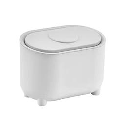 car desktop trash bin recycle waste bin compression trash can with lid