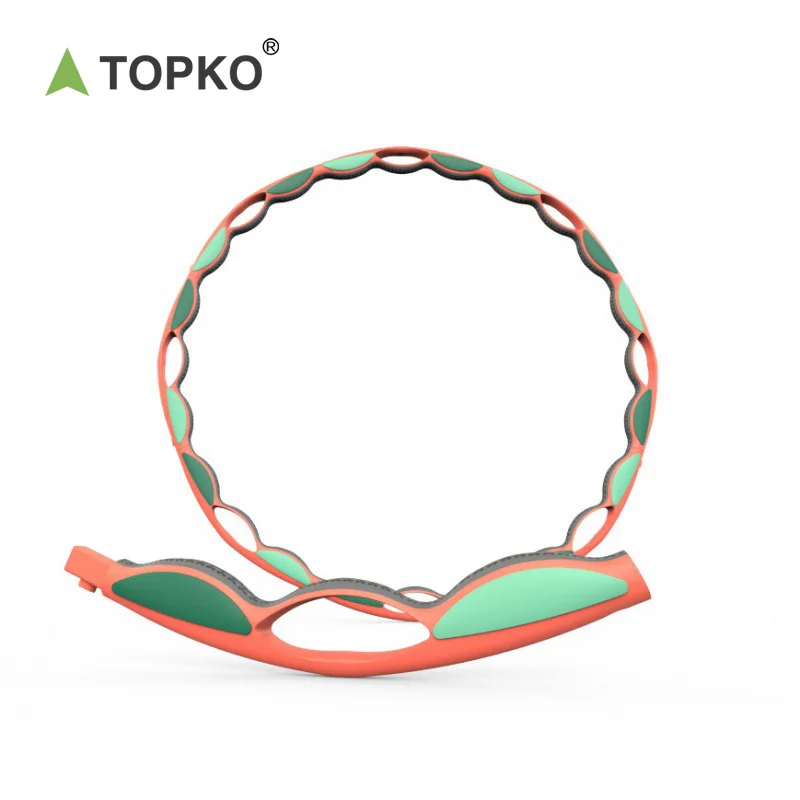 TOPKO Detachable 8-section weight hula ring for abdomen waist slimming hoop home fitness adult hula circle