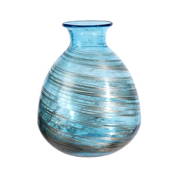 Merlin Living Luxury Crystal Vase Decoration Tracing Silver Plated Glass Vase Nordic Home Decor For Glass Flower Vase