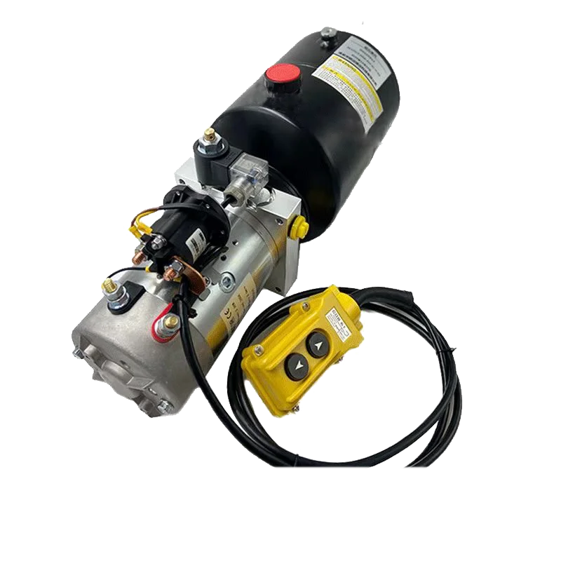 Horizontal Power Pack Forklift 12 Volt Pump Motor Double Acting Hydraulic Power Unit