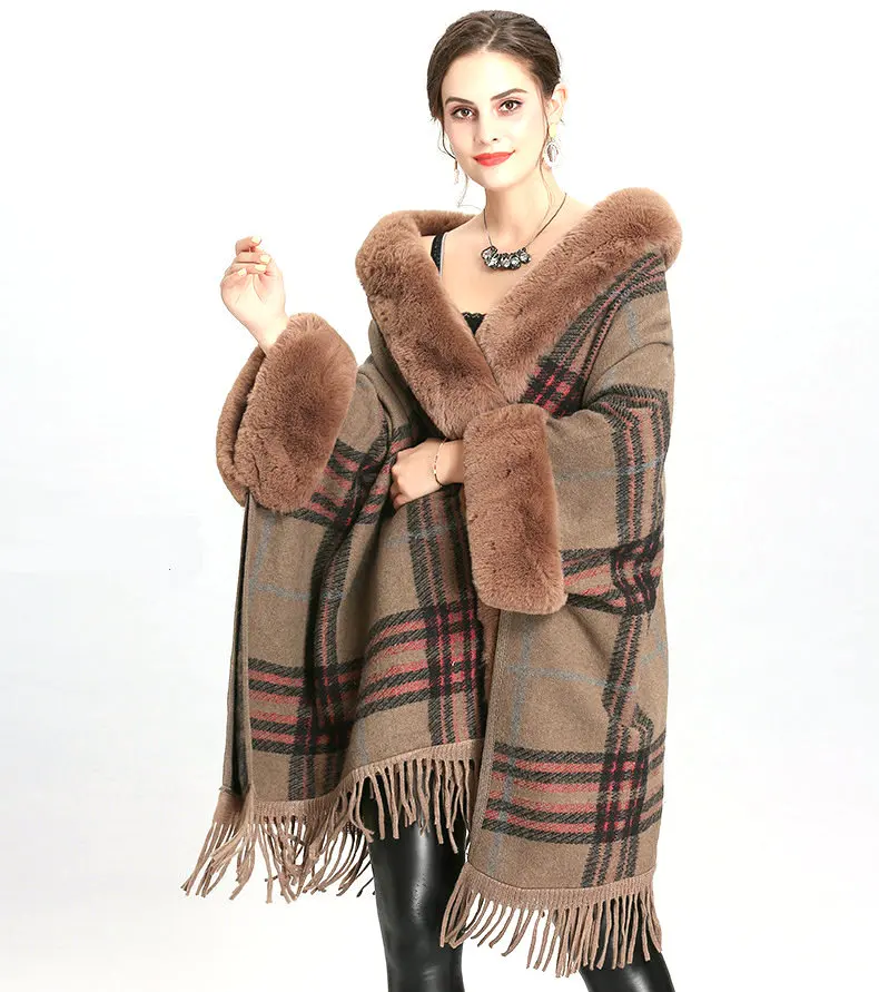 Fashionable Designer Womens Cashmere Sweaters Plus Size Cloak Sweaters For Big Women