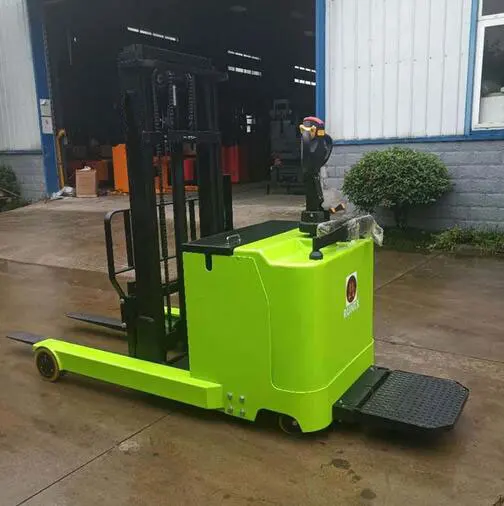 Lifting Electric Pallet Stacker Standing Type Electric Stacking Truck Forklift