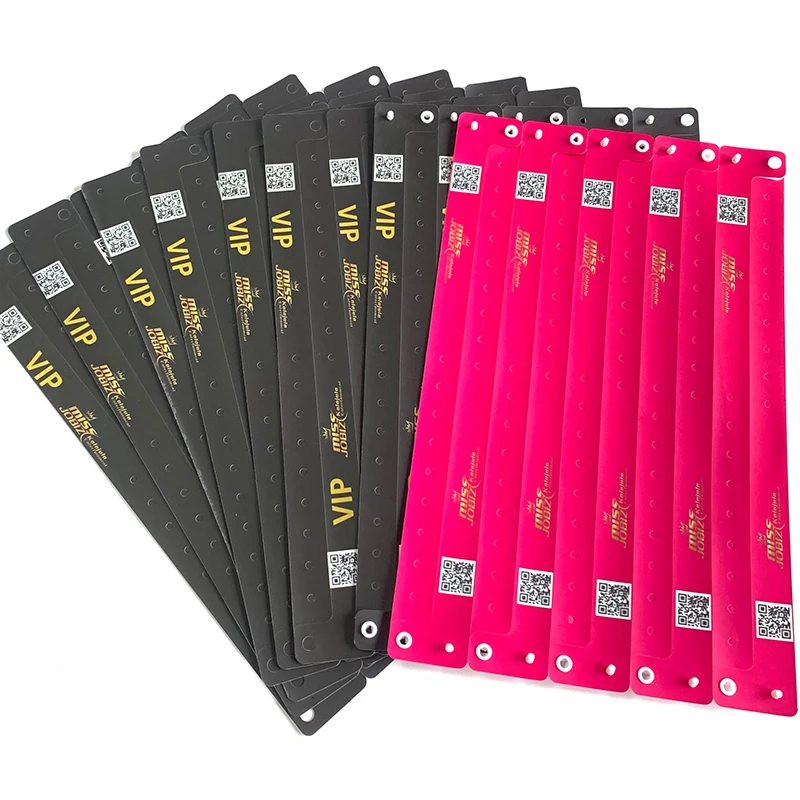 High Quality Waterproof Pvc Vinyl Wristbands Printing Qr Code Custom Hospital Kids Medical Bracelet