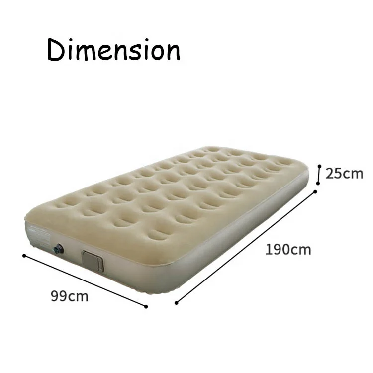 Inflatable Air Bed Ultralight Camping Sleeping Pad Sleeping Mattress with Built In Withdrawable Pump
