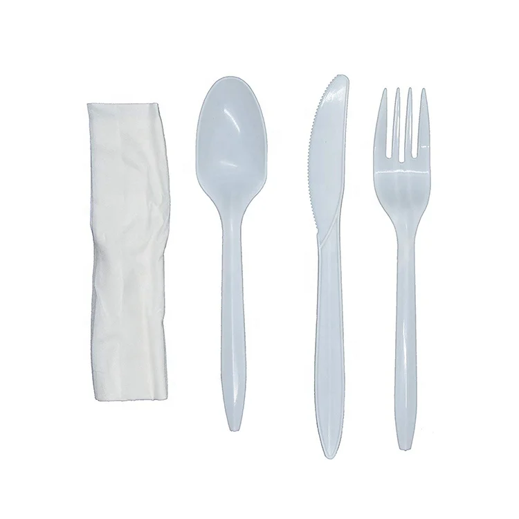 Biodegradables Take Away Plastic  PP PS Knife Fork Spoon Chopsticks Set Disposable Forks and Spoons