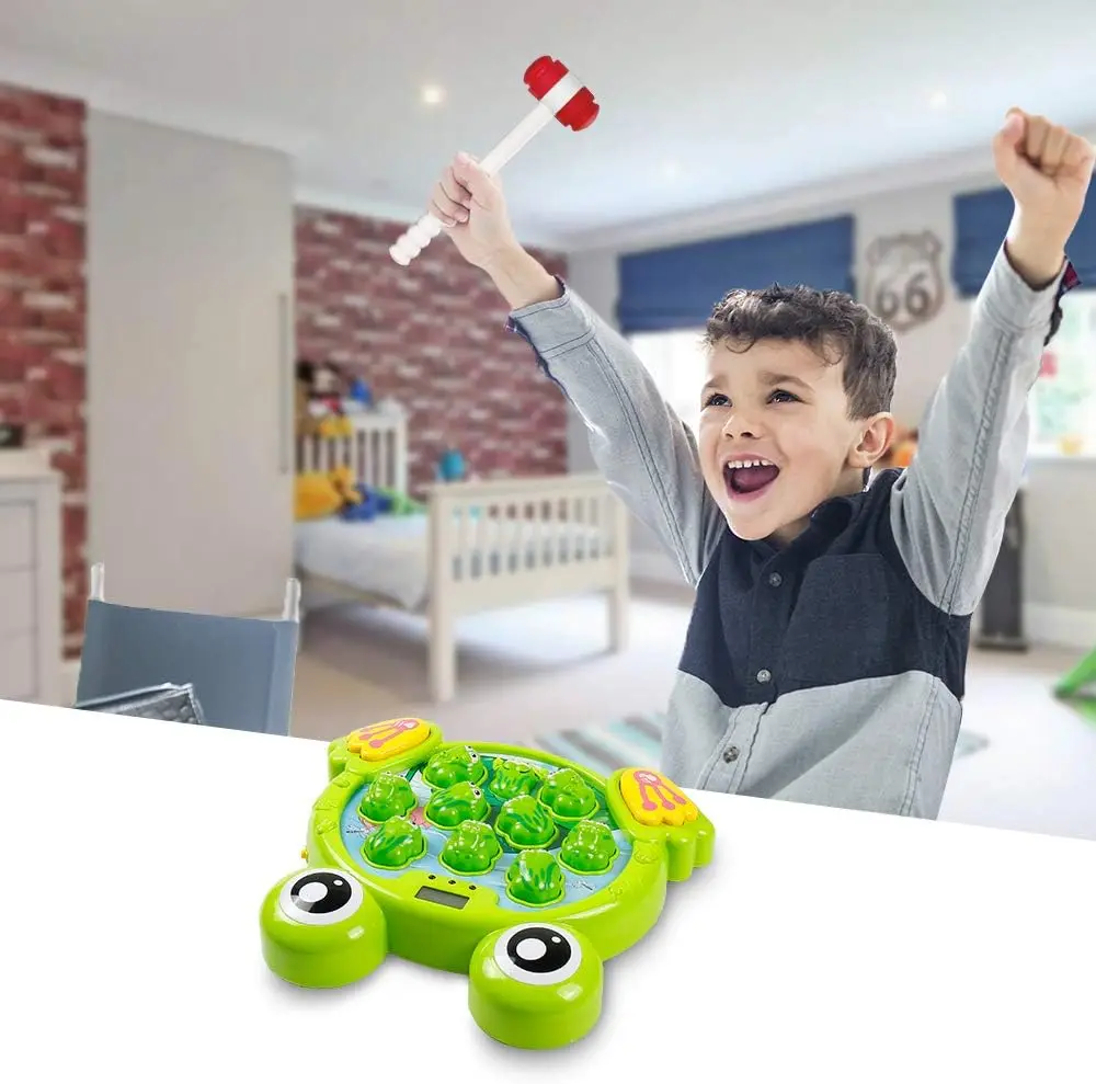 Interactive Whack A Frog Game Learning Active Early Developmental Toy Fun Gift