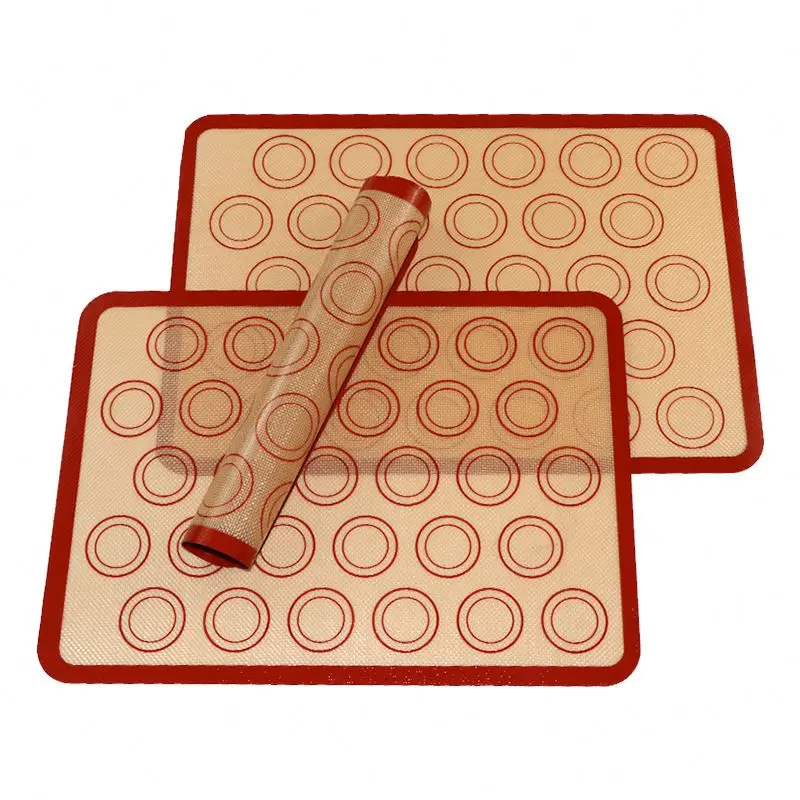Durable Food Grade Macaroon Silicone Mat Non-Stick Baking Sheet for Bake Pan Rolling & Pastry Tools