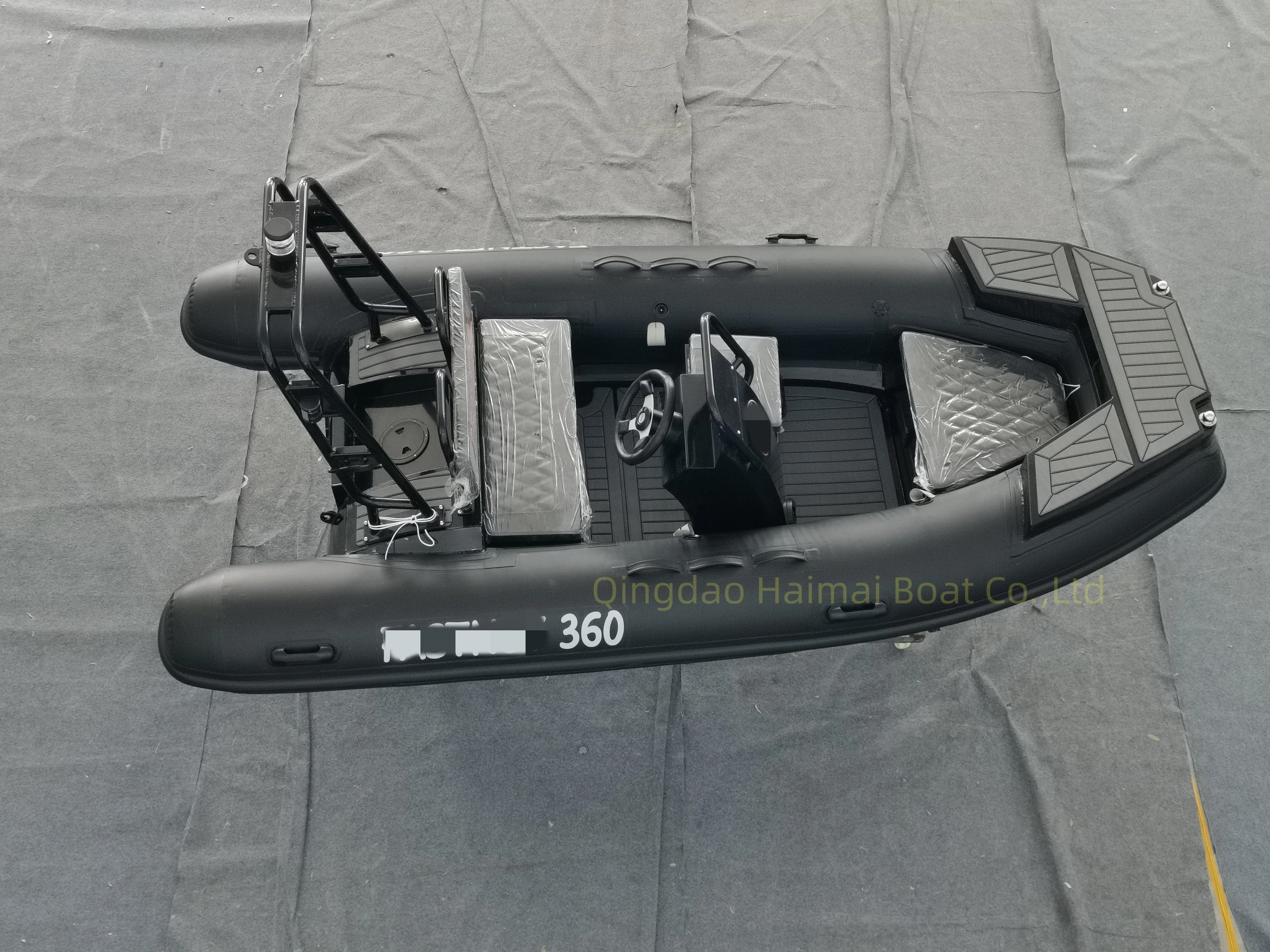 RIB360 алюминиевая глубокая V-образная рыбацкая лодка с подвесной