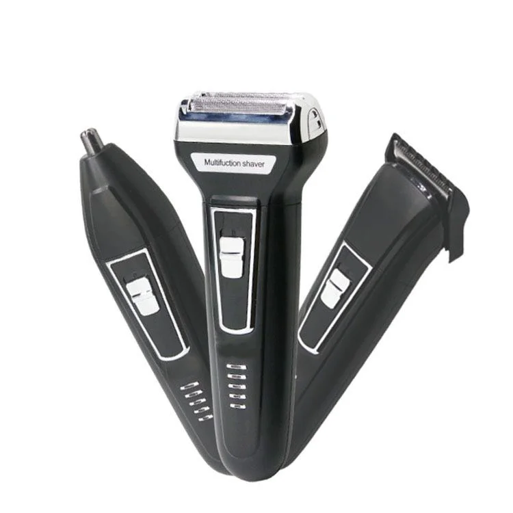 Kemei Km-6558 Multifunctional Waterproof 3 In 1 Cutter Head Usb Men Shaver Kemei Electric Shaver