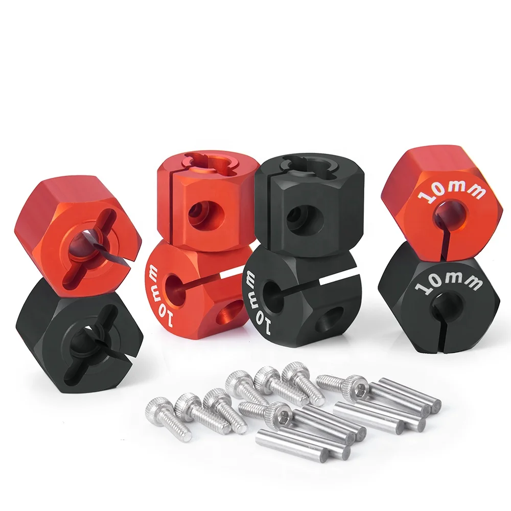 Aluminum 4PCS Wheel Rim Pins Screws 8/9/10/11/12mm Hex Drive Adapter for Axial Wraith SCX10 HSP HPI Tamiya Sakura Parts