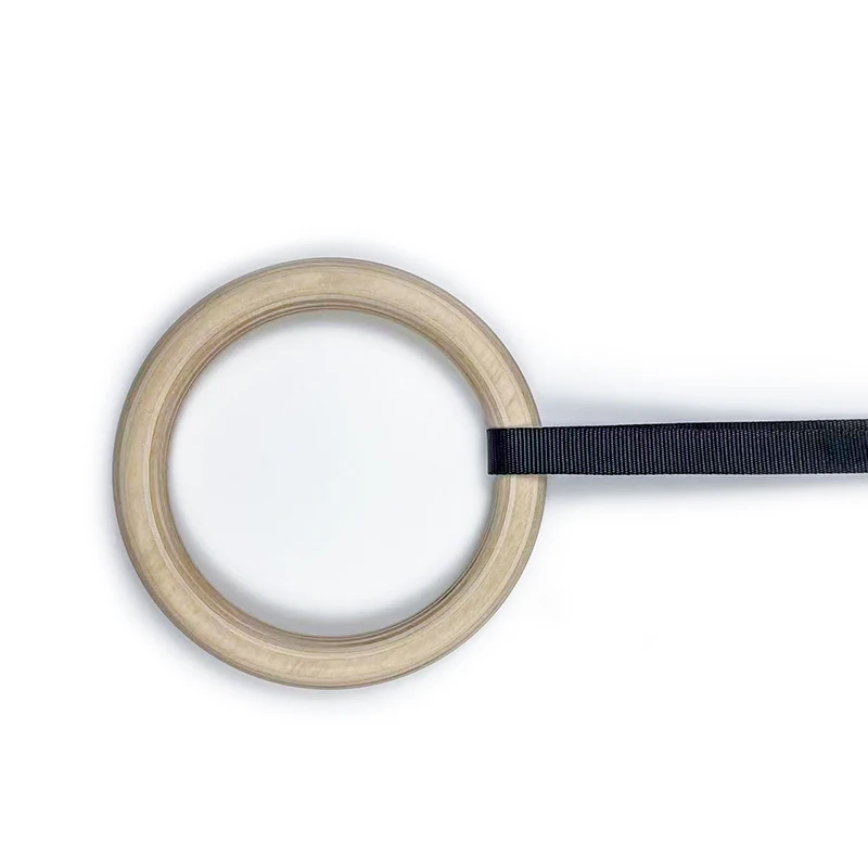 Beech Circle Wooden Gym Rings Birch Wooden Gymnastic Exercise fitness accessories eco-friendly double Rings