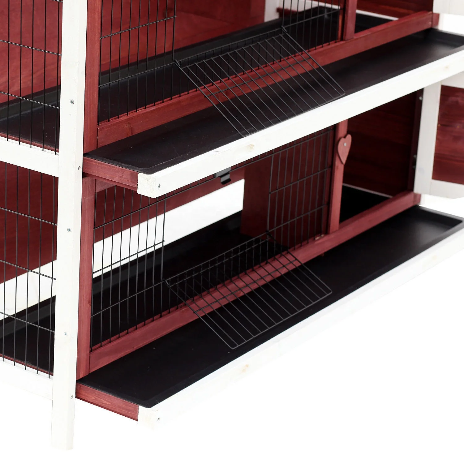 Elevated New Large Rabbit Pet Cage For Rabbit Wooden Small Animal Habitat