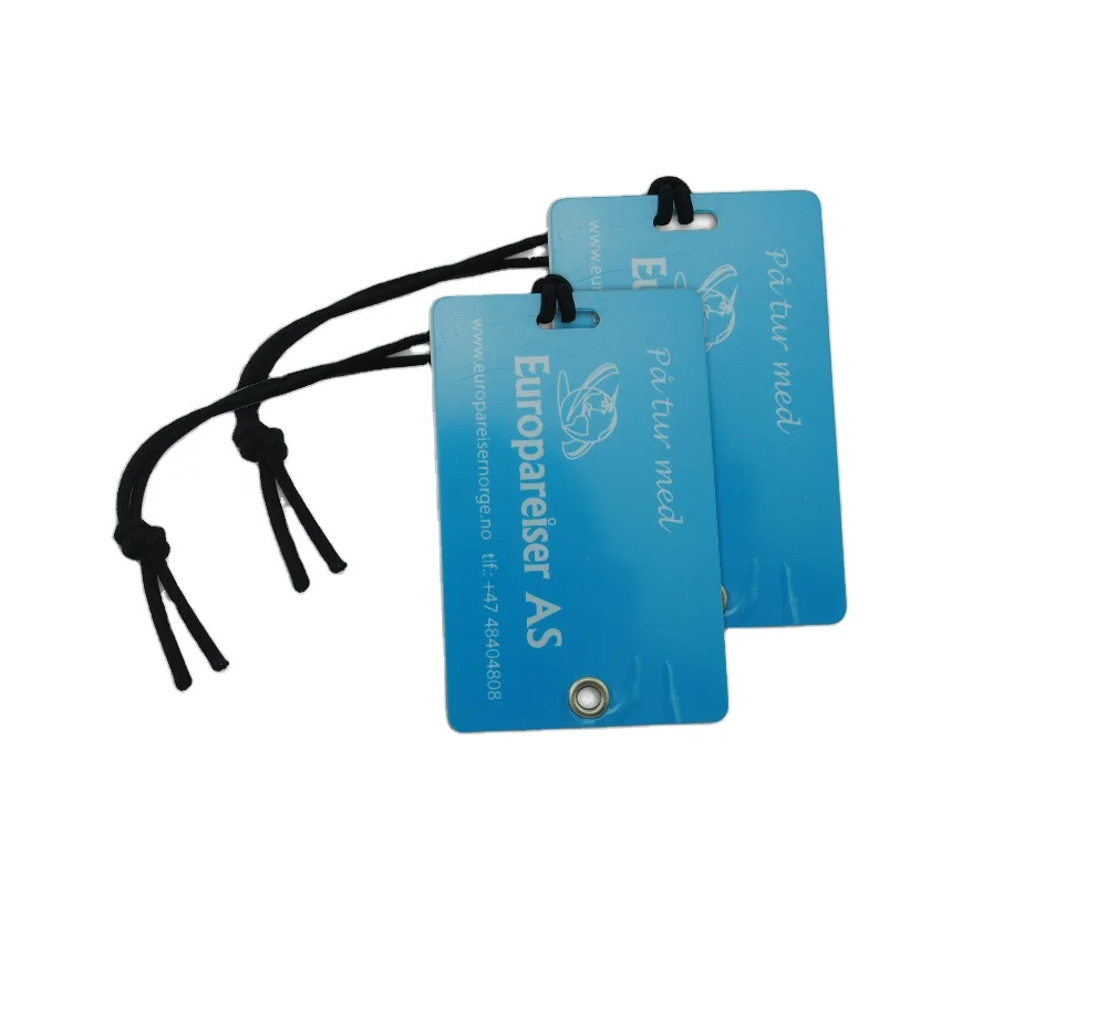 Manufacturer Promotion Product Plastic Waterproof Baggage Information Tag PVC Standard Double-Deck Hotel Resort Luggage Sign