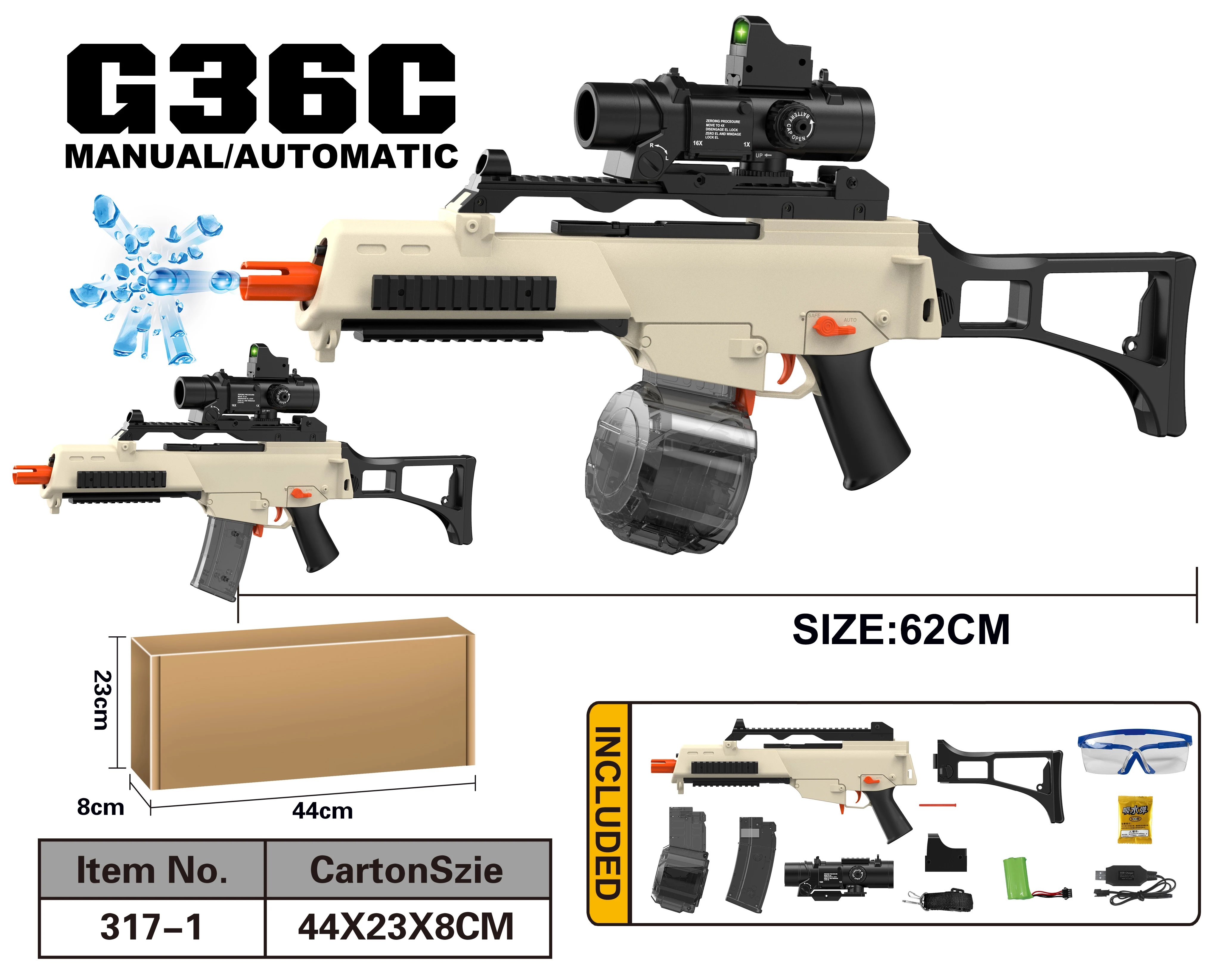 Water Bullet Gun Electric Gel Ball gun Outdoor toys Shooting Team Game Water Bullet Shooting Gun