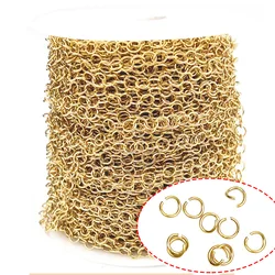 gold chain jewelry making Stainless Steel necklace wholesale jewelry roll of chain necklace chains for jump ring