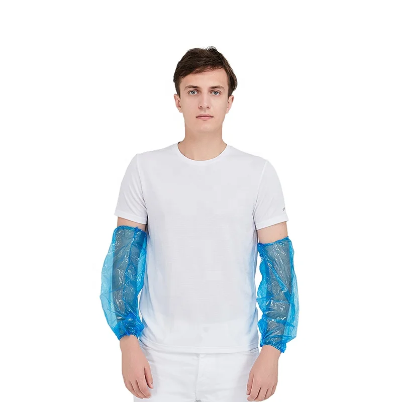 disposable plastic pe sleeve cover with different colors available