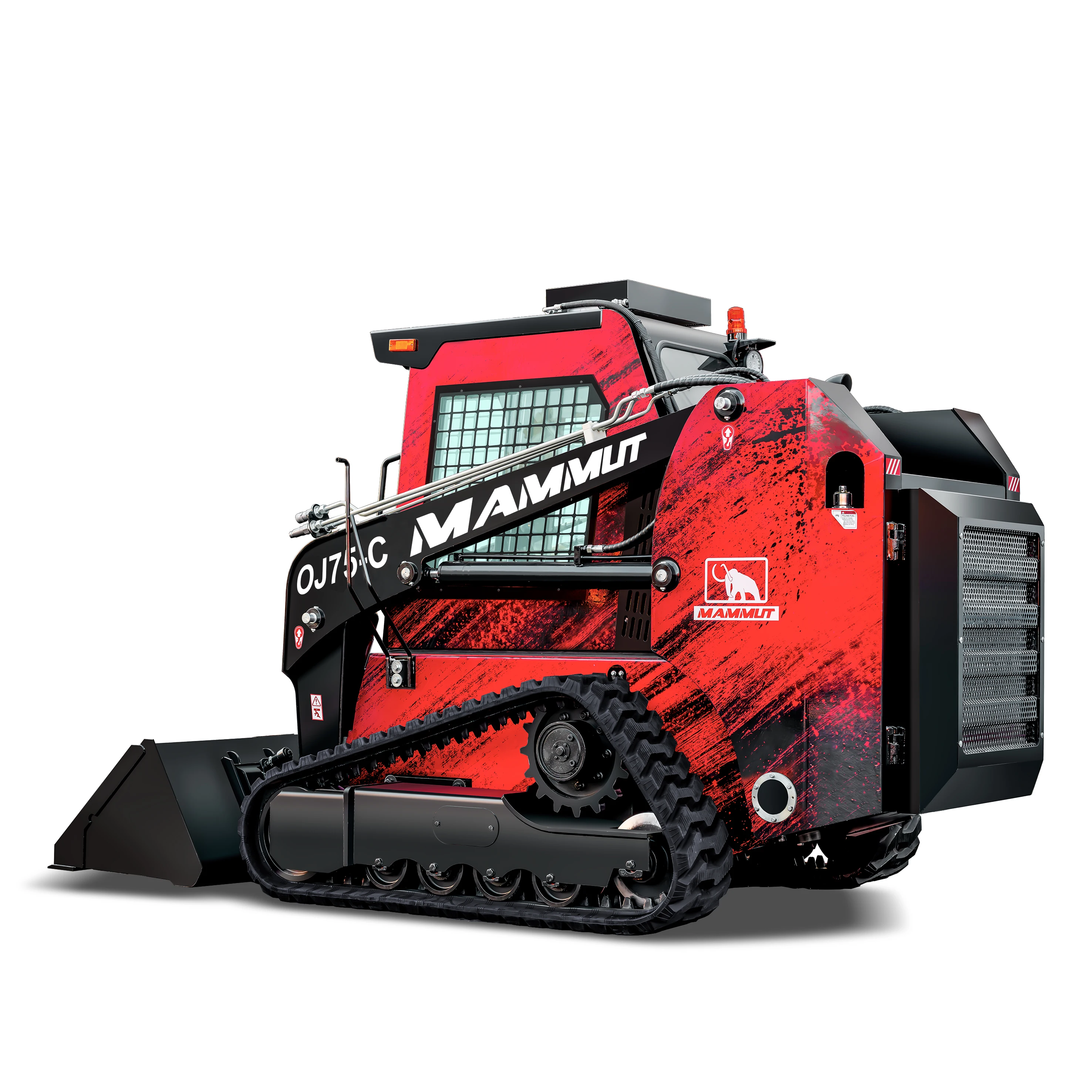 Attachments diesel skid steer loader OJ65-C OJ75-C 700 kg 850kg 1050kg tracked skidsteer loader mini