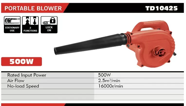 TIEDAO 10425 500W professional 2 functions portable air blower