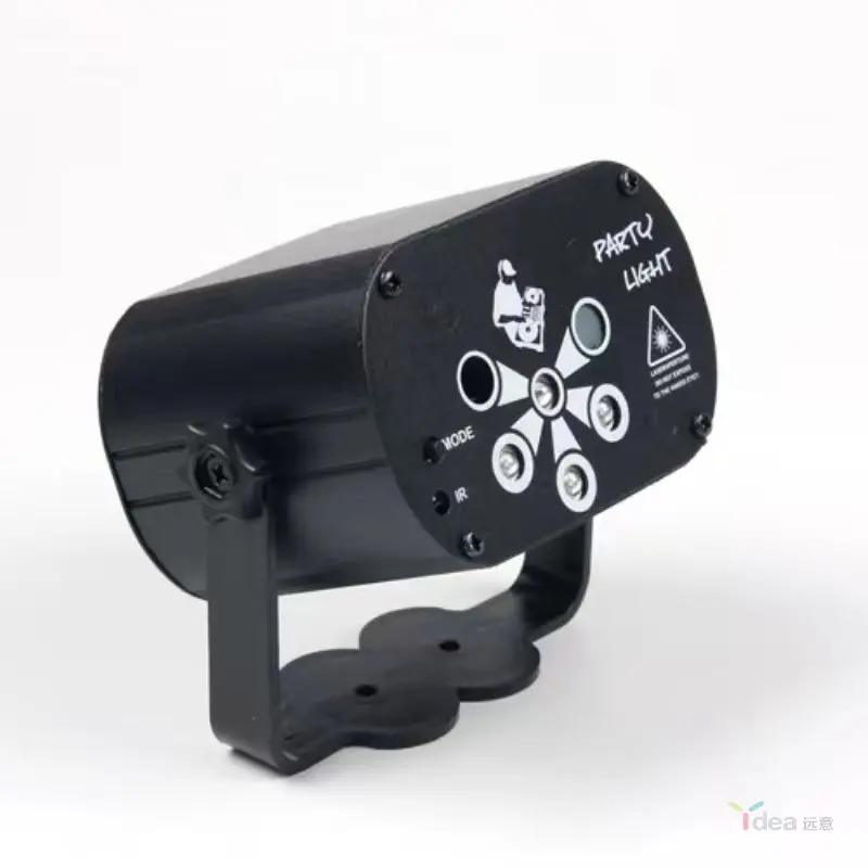 Indoor uv mini laser light 6-eye star projection light stage bar home colorful flash