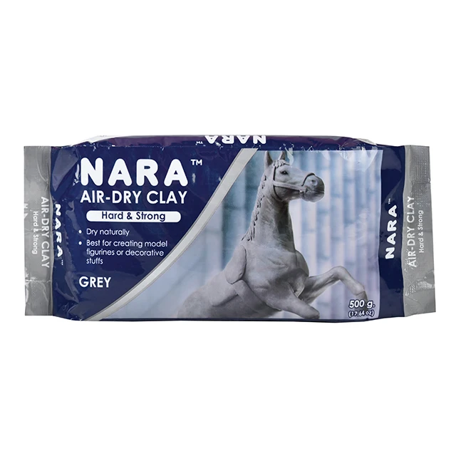 Глина NARA (твердая и прочная) 500 г серая глина для лепки покрытия простая в использовании искусственного ремесла высококачественной глины