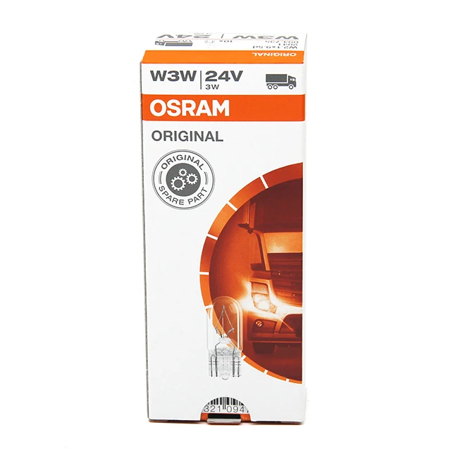 Osram 2841 W3W 24V 3W Made in Slovakia W2.1*9.5d Halogen bulb Truck Bulbs