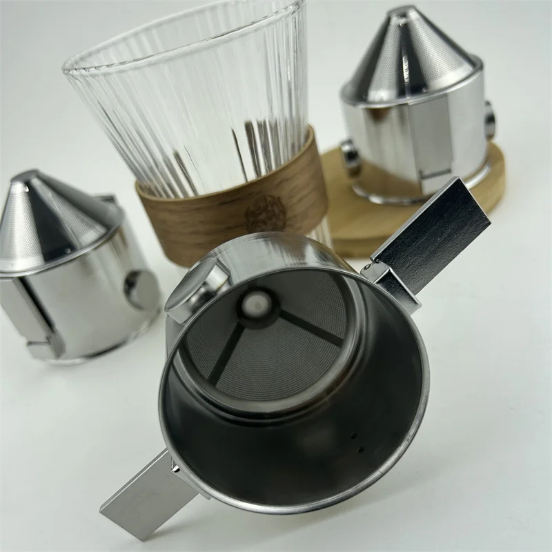 Food grade Coffee Dripper stainless steel 304 leaf pattern 1 2 4 cup pour over drip coffee filters