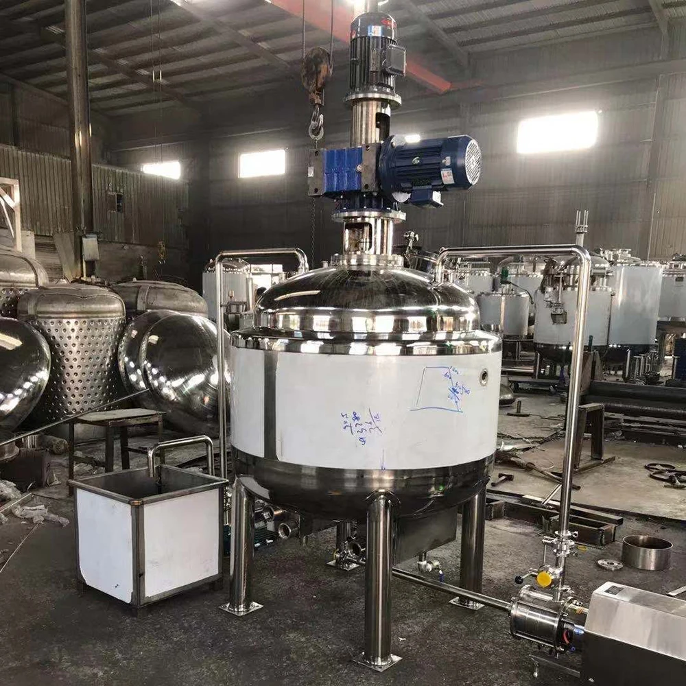 Vacuum emulsifying machine homogenizer mixer emulsifier mixing tank for cosmetic cream