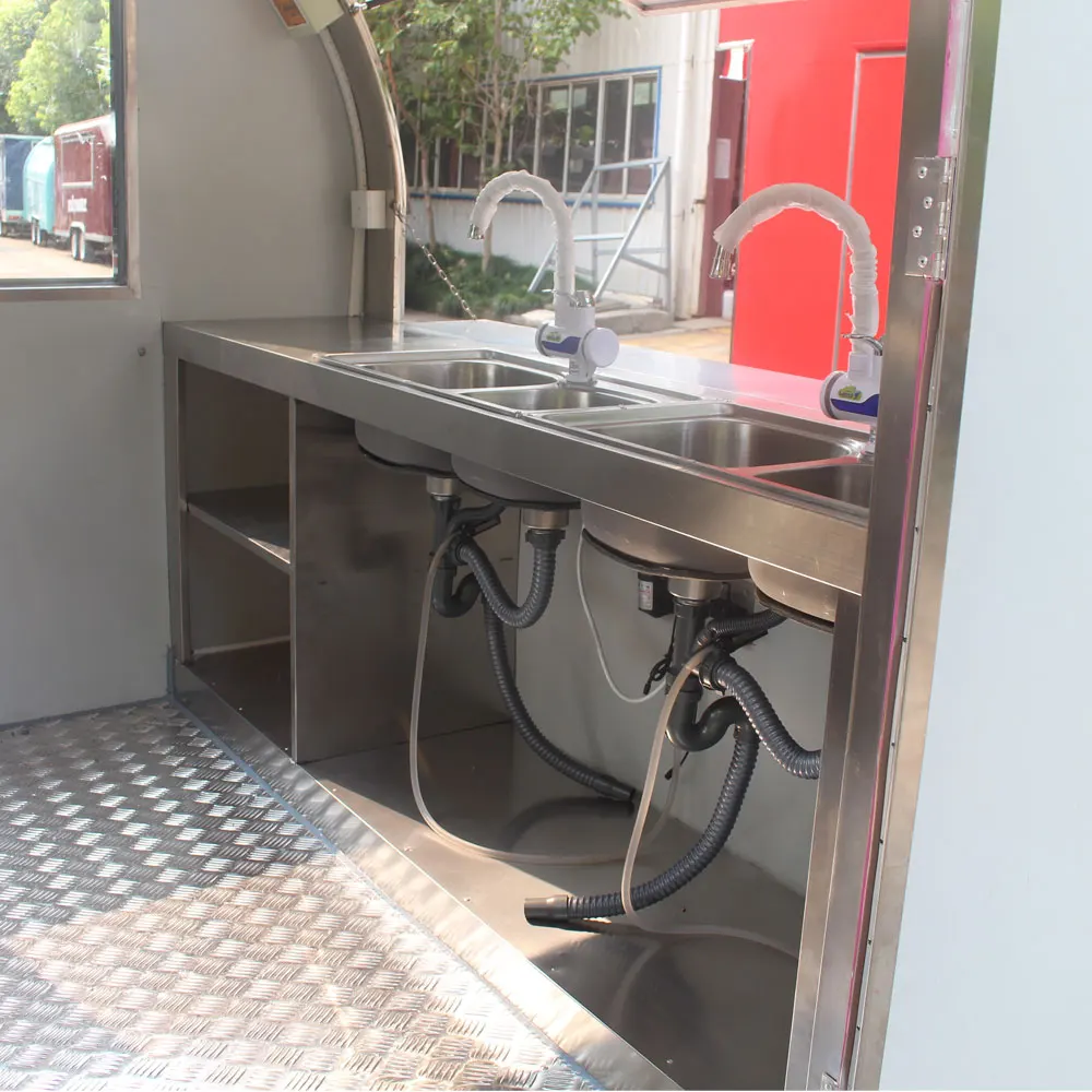 JX-FR220WA Most popular street food truck kiosk cart / mobile juice bar fruit coconut cart kiosk