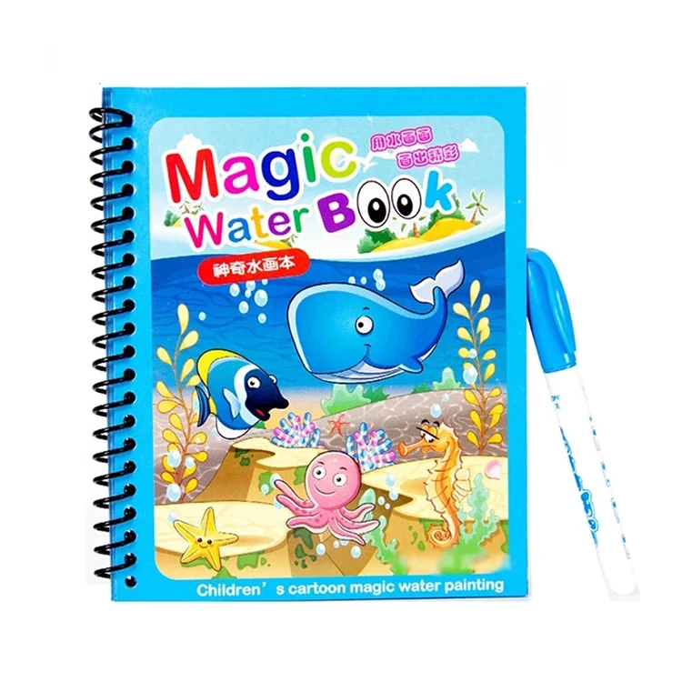 Wholesale Factory Price Custom Reusable Water Drawing Painting Book Magic Doodle Book For Children Toys Gifts