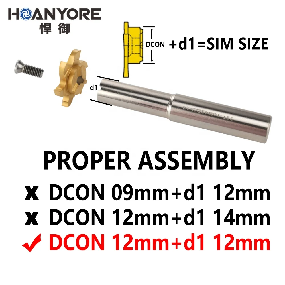 HOANYORE T-shaped Milling Cutter 9.7-31.7mm Rotating Diameter Hard Alloy Slotted Carbide Coated Steel OEM/ODM Supported