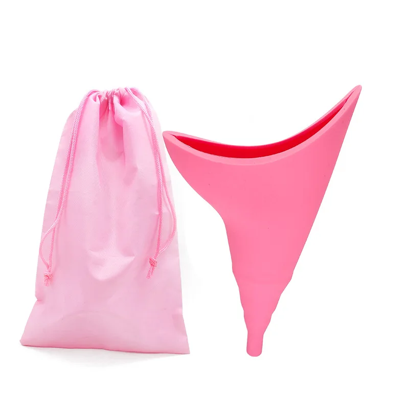 Private Label Silicone Female Urinal Pee Funnel Reusable Female Urinating Device