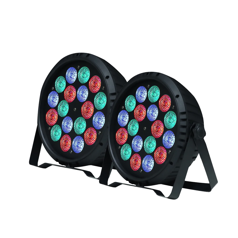 Stage Lights 18 LED 4-in-1 Par Lights with Remote Sound Activated DMX Control for DJ Party DMX512 Effect Lighting