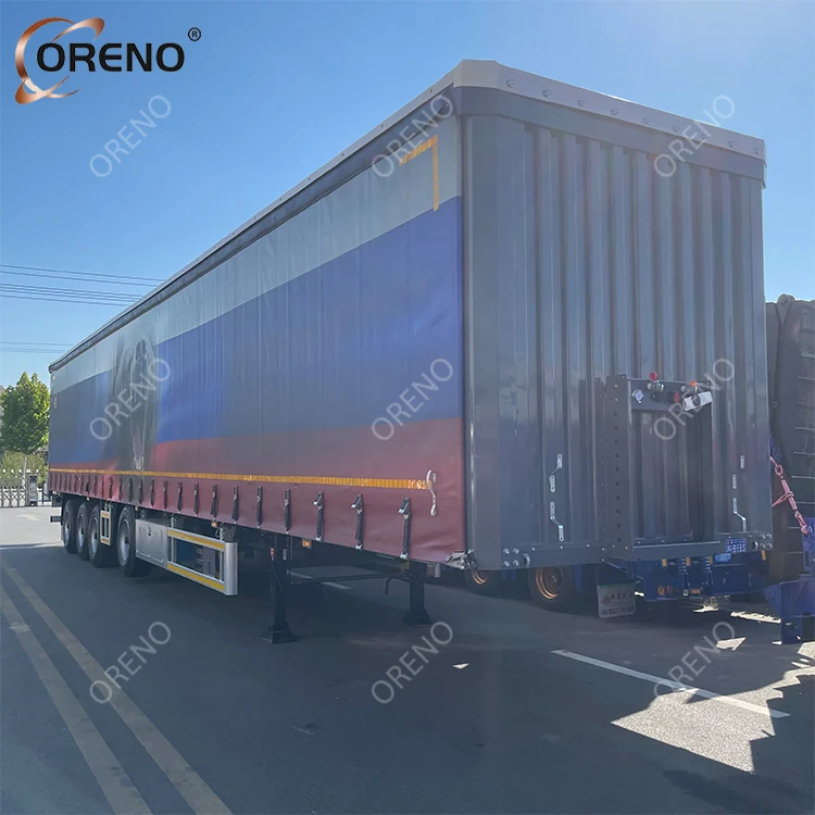 Прицеп OTTC 4 оси 16 шин фургон коробка 120cbm полуприцеп прицеп для штор