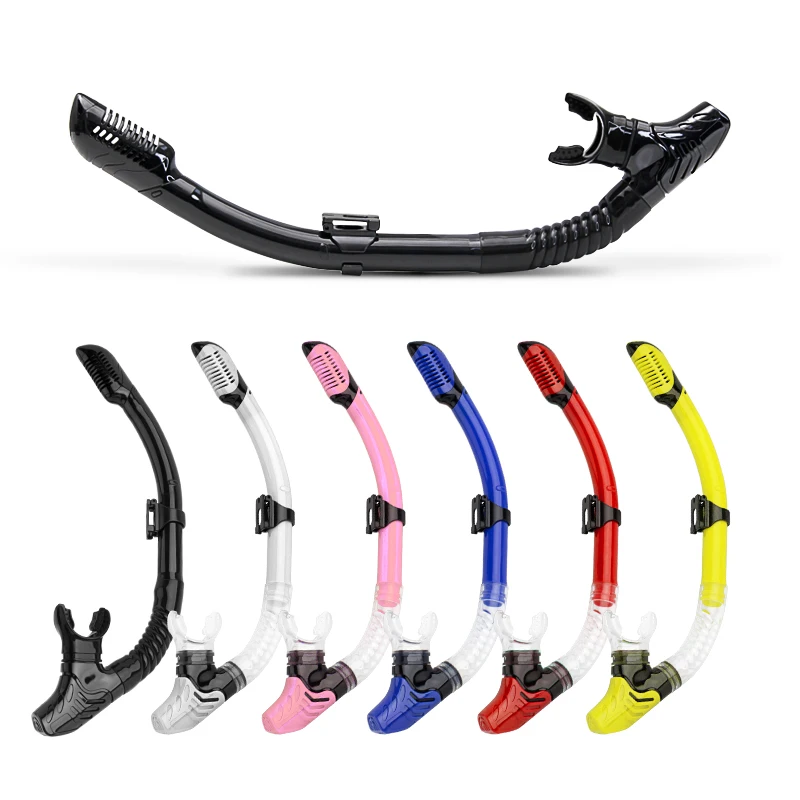 Good price rotatable headband liquid silicone mouthpiece swimming snorkel frontal tube for training diving snorkeling