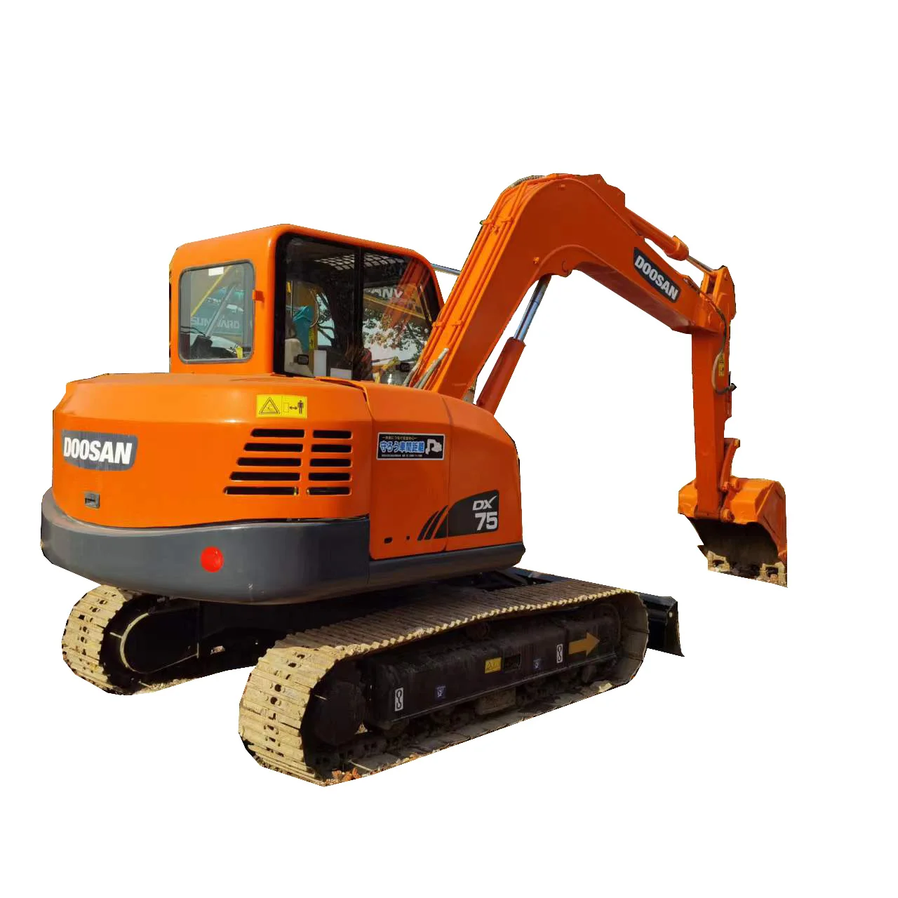 7.5ton used excavator doosan DX75  mini excavator with very low price