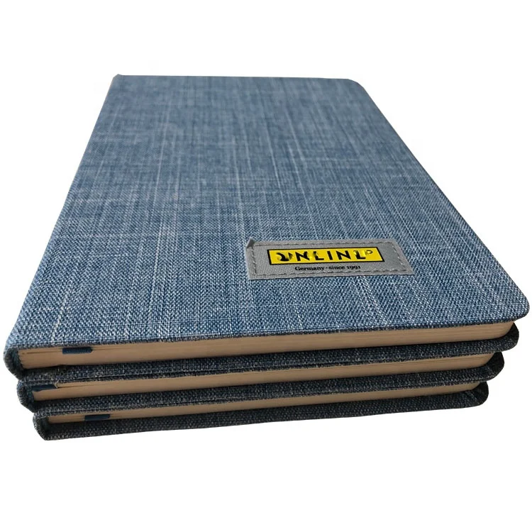 
Горячая Распродажа 2021, тканевый держатель в твердом переплете, индивидуальная вышивка, логотип, льняная бумага, журнал, печать, бежевые внутренние страницы, блокноты, принтер 